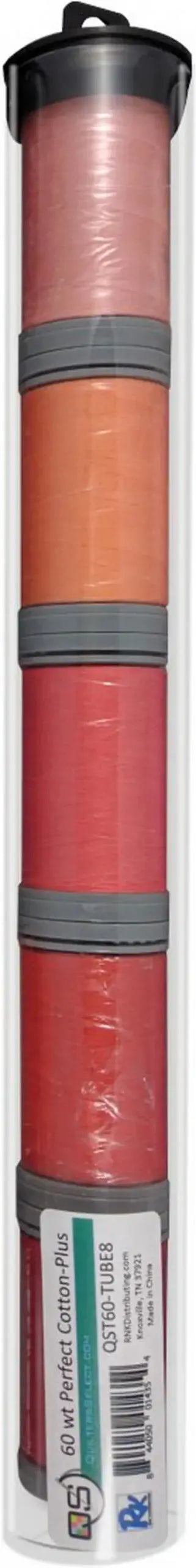 Quilters Select Thread - Tube of 5 colors 400M - SEASHELL SERENITY CORAL HARVEST MOON PARTY PINK - Linda's Electric Quilters