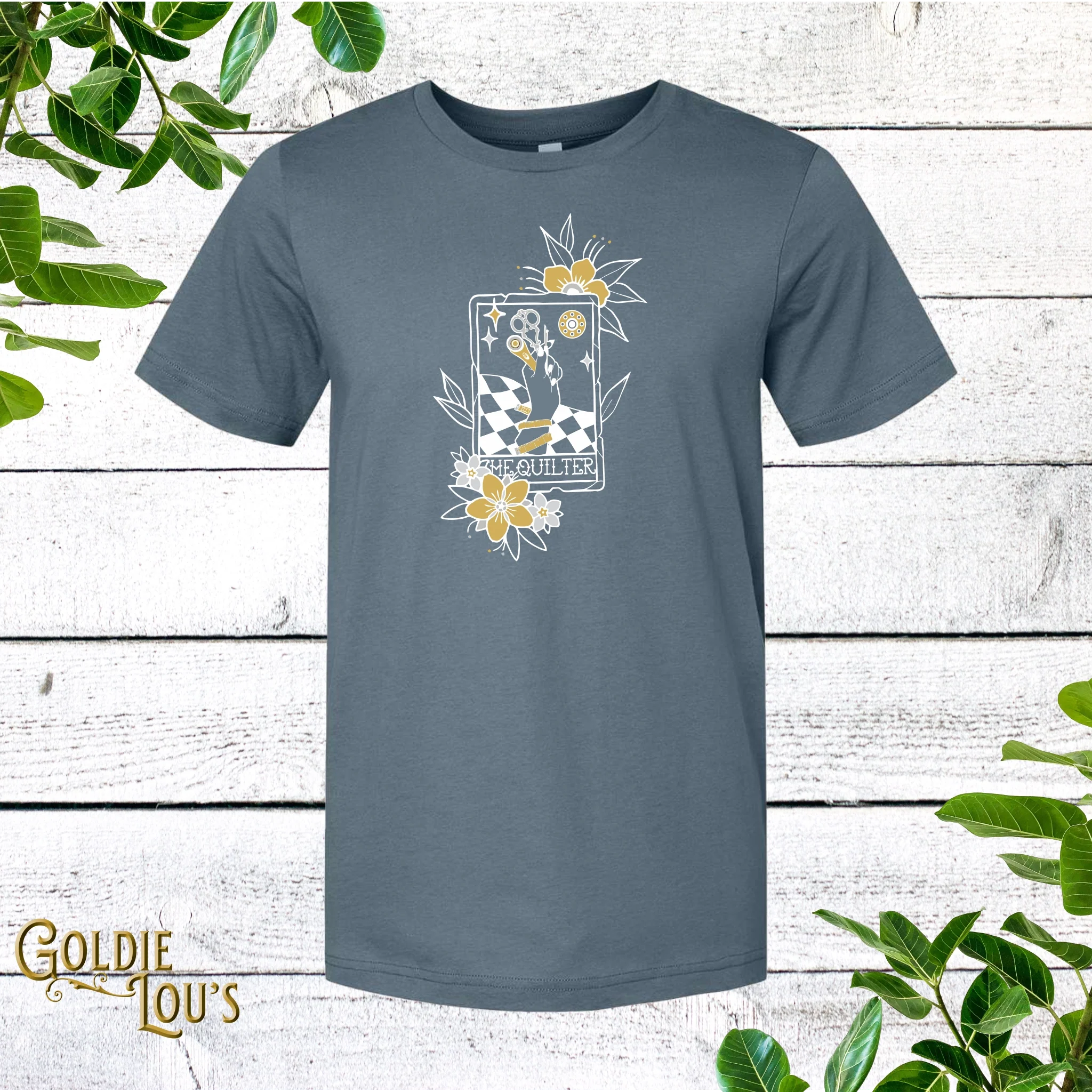 Quilting Metalic Tarot Card T-shirt