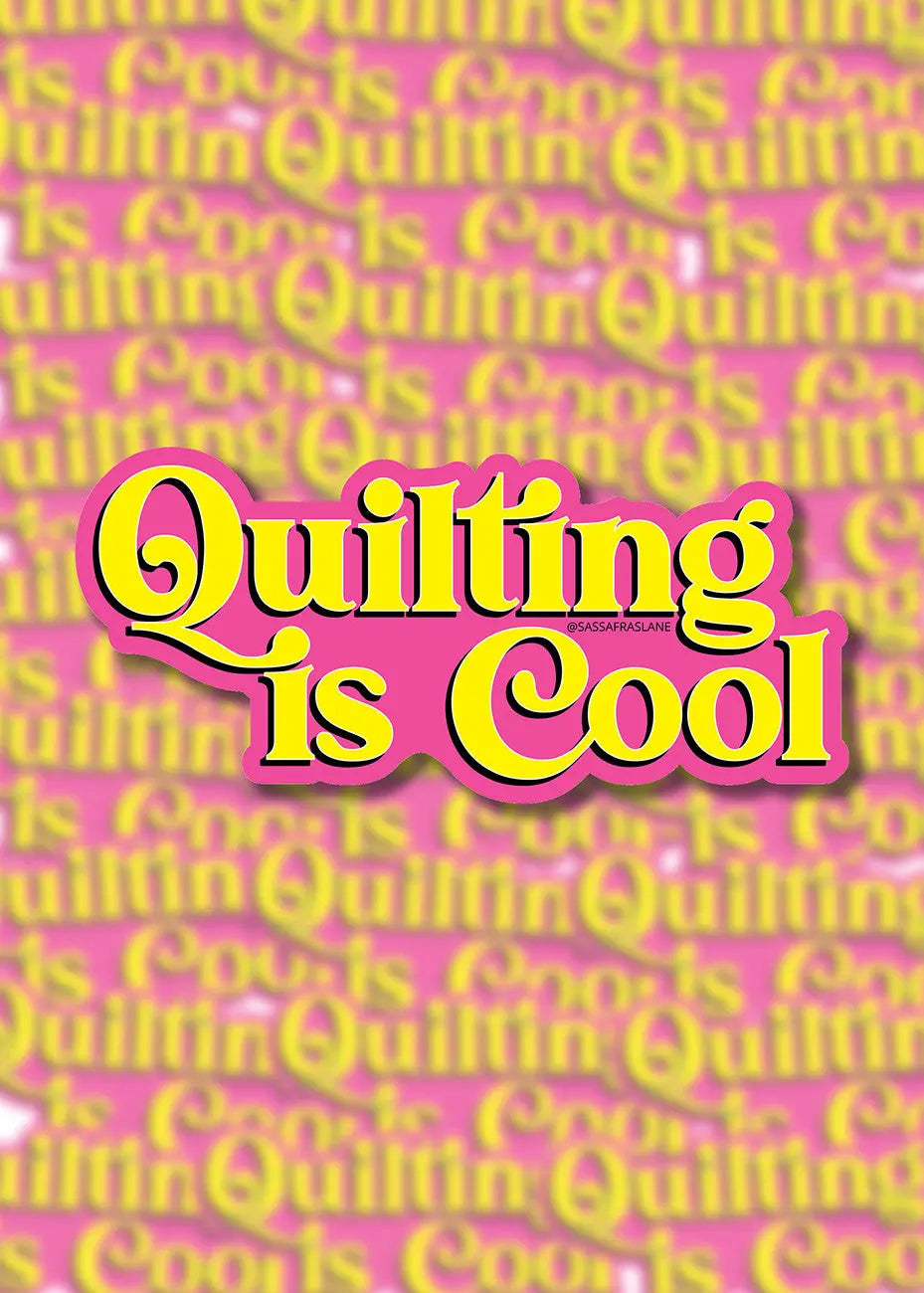 Quilting is Cool Stickers - Linda's Electric Quilters