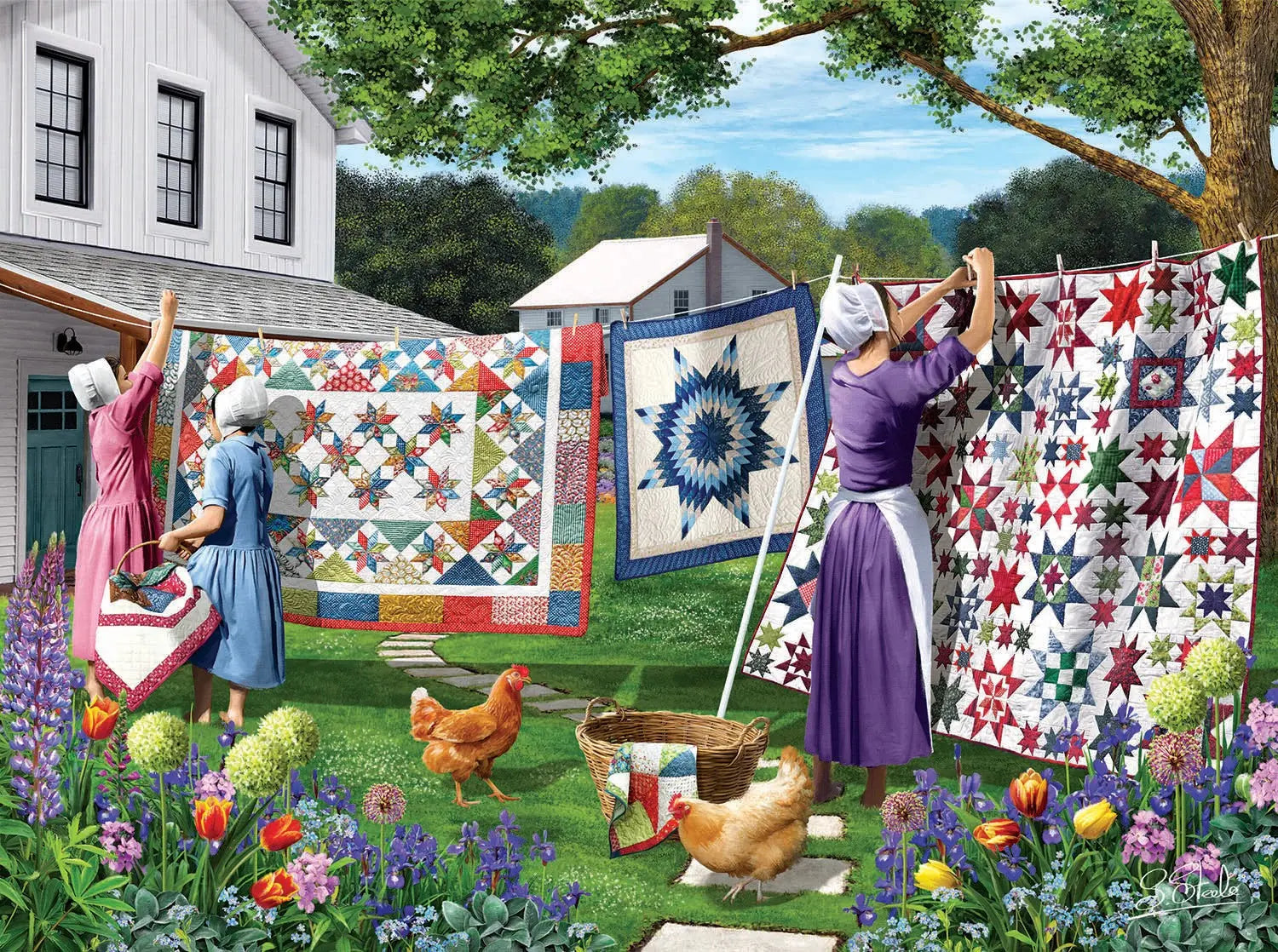Quilts in the Backyard 500pc - Linda's Electric Quilters