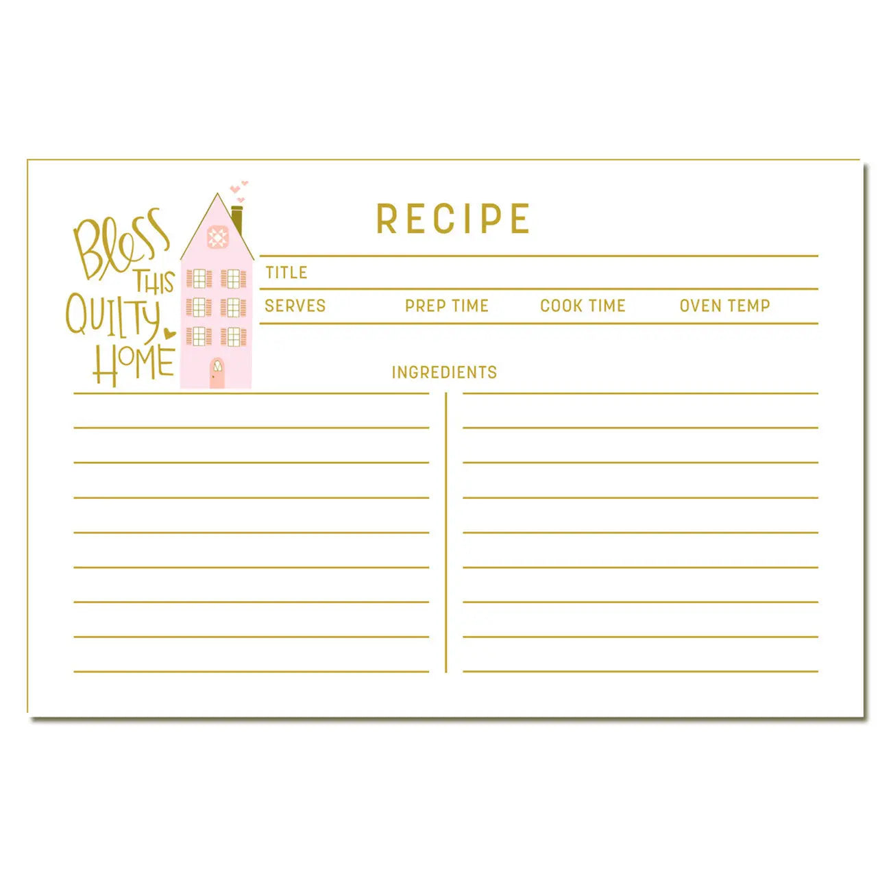 Quilty Home Recipe Cards Checker Distributor
