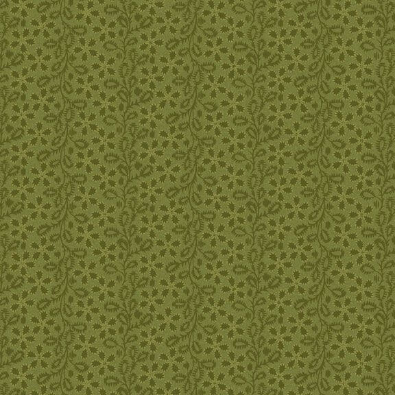 Primrose Prints - Posy Stripe - Green 44" / 45" Fabric Per Yard