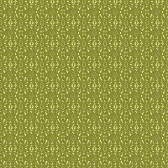 Primrose Prints - Tonal Circles - Green 44" / 45" Fabric Per Yard