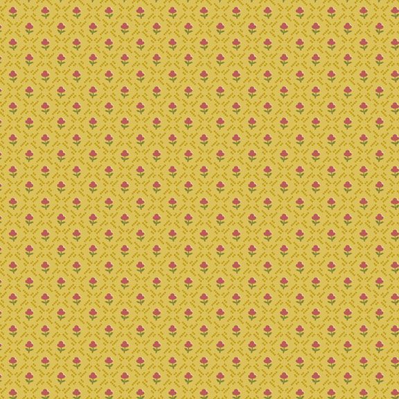 Primrose Prints - Geo Tulip - Yellow 44" / 45" Fabric Per Yard