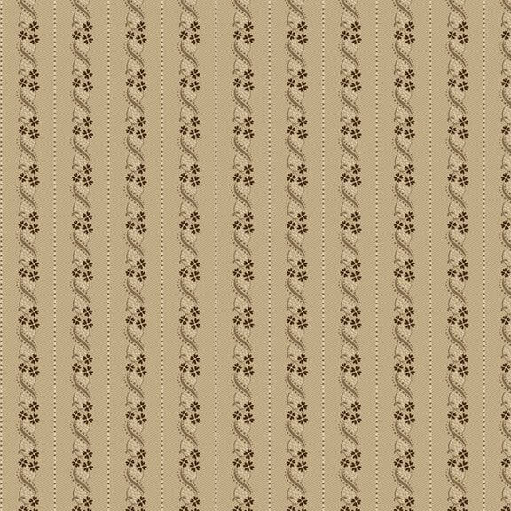 Colorful Coordinates & Stashing - Twisted Stripe - Beige 44" / 45" Fabric Per Yard