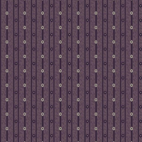 Colorful Coordinates & Stashing - Daisy Stripe - Purple 44" / 45" Fabric Per Yard