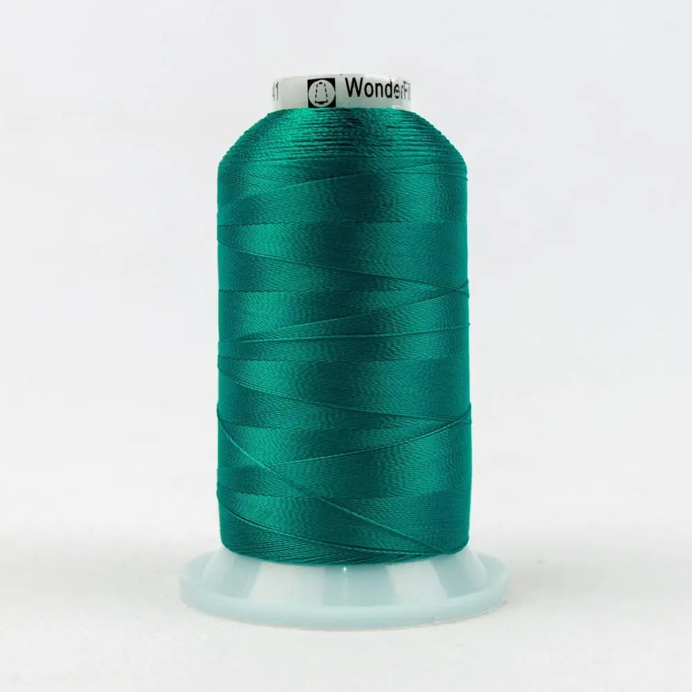R4141 - Splendor™ 40wt Rayon Deep Peacock Blue Thread WonderFil USA