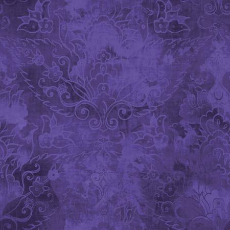Marcus Fabrics Violet Fantasy purple quilting cotton fabric by Sarah J