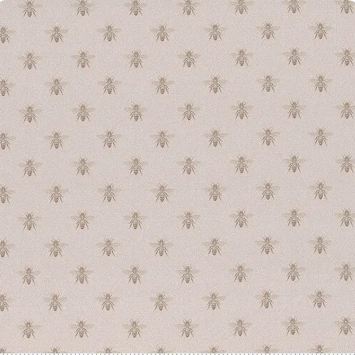 Summer House - Bee - Grey 44" / 45" Fabric Per Yard