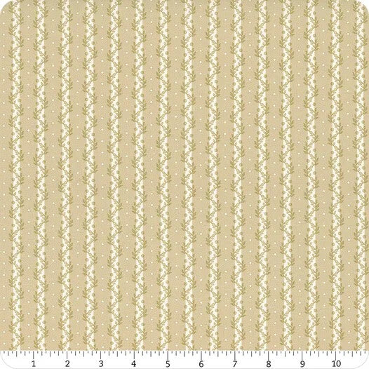 Summer House - Stripe - Sage 44" / 45" Fabric Per Yard