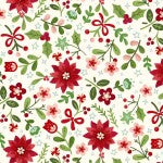 Peppermint and Pine Winter Folk Multi Christmas quilting fabric by Marcus