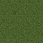 Peppermint and Pine Hunter Swirly Twirly Christmas quilting fabric by Marcus