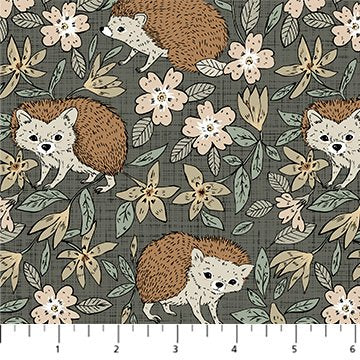 FIGO Grassland quilting cotton fabric in Green