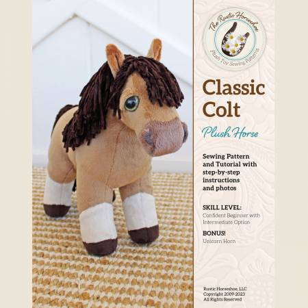 Rustic Stuffables Classic Colt stuffed animal sewing pattern