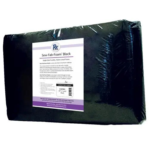 RNK BLACK Sew Fab Foam - Fusible ~60" x 1 yard - Linda's Electric Quilters