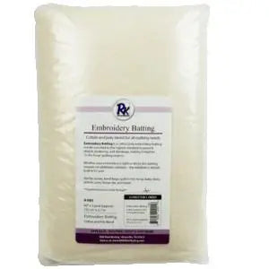 RNK Embroidery Batting 60" x 3 yards - Linda's Electric Quilters