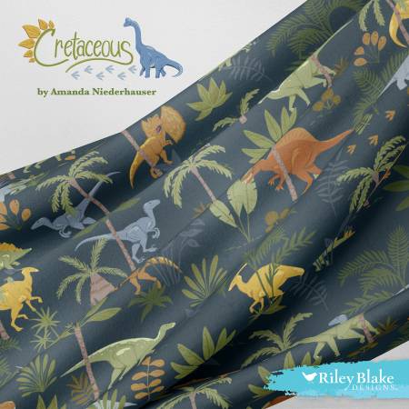 Riley Blake Cretaceous 2.5 inch strip bundle, 40 pieces