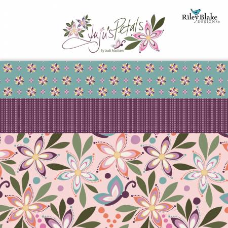 Riley Blake Juju's Petals 2.5 inch Strips — 40 precut strips