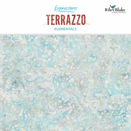 Riley Blake Batiks Elementals Terrazzo frosty 2.5 inch strips