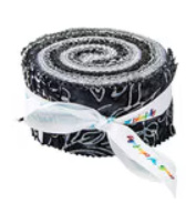 Riley Blake Batiks Achromatic Dance Rolie Polie 2.5 inch strips