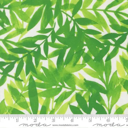 Radiant Grass Leaf Blenders Cotton 44"/45" Fabric Per Yard Moda Fabrics & Supplies