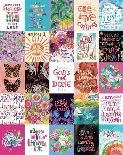 Radiant Rainbow Uplifting Packaged 60" x 72" Panel Moda Fabrics & Supplies