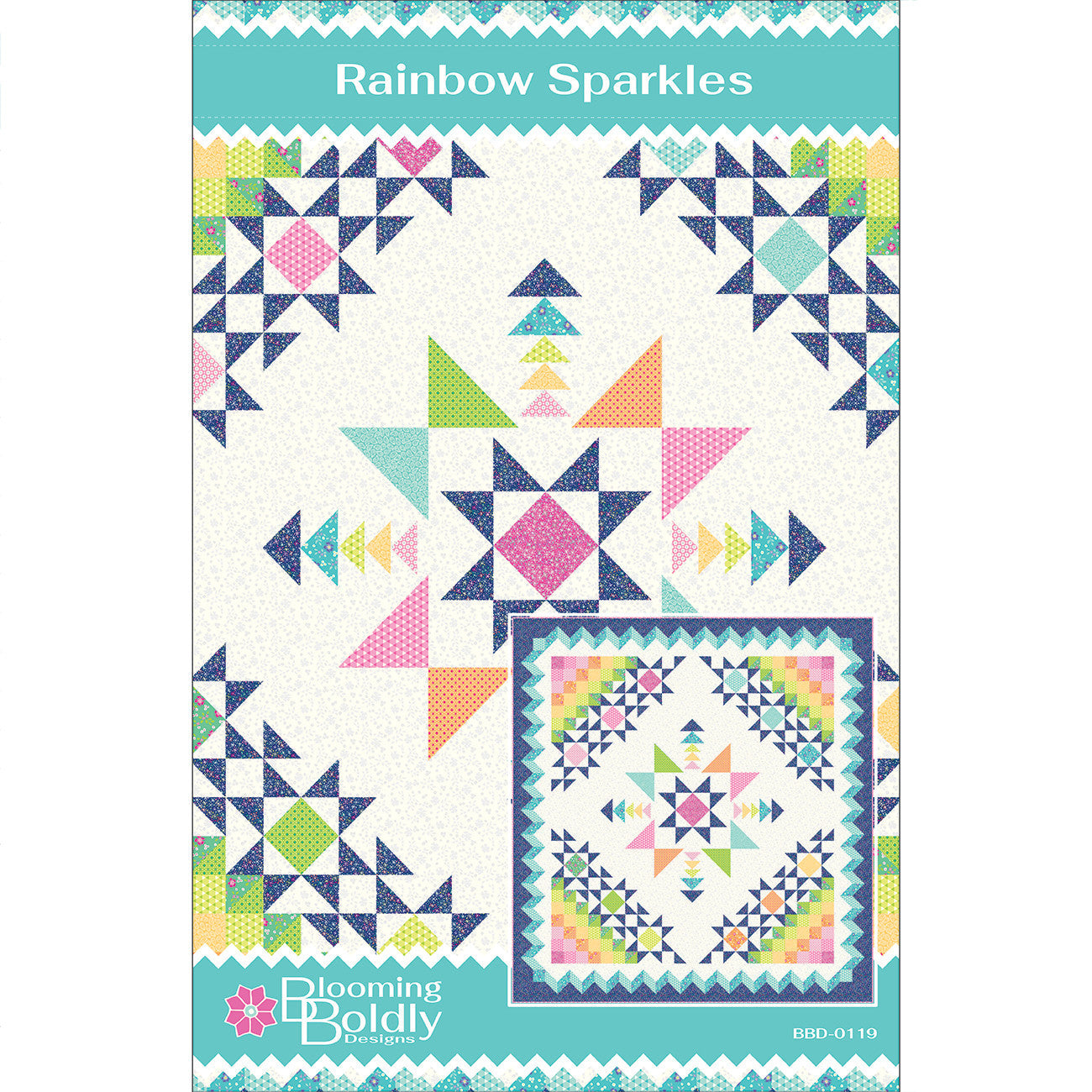 Rainbow Sparkles Quilt Pattern