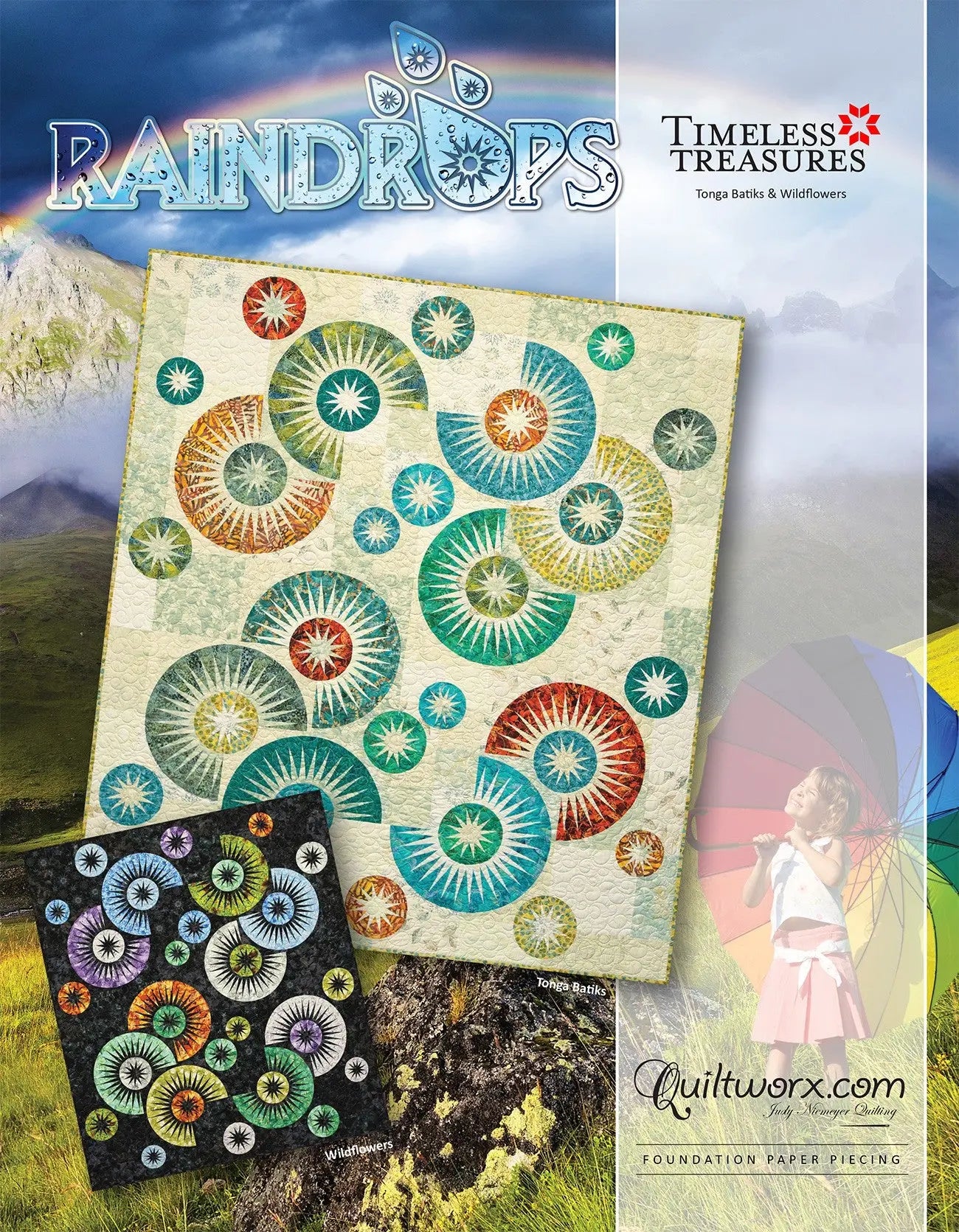 Raindrops - Linda's Electric Quilters