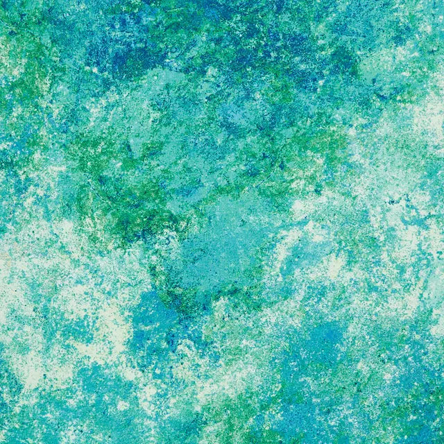 Turquoise Rainforest Stonehenge Basics 43/44 Fabric Per Yard - Linda's Electric Quilters