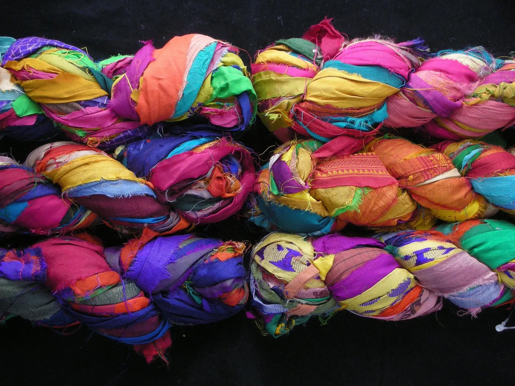 Recycled Silk Sari Ribbon 45-50yd - Linda's Electric Quilters