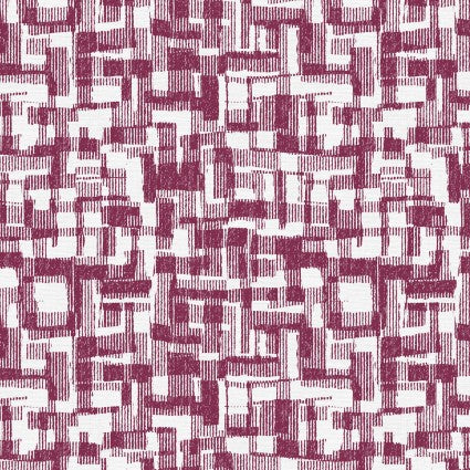Red Berry Barcodes Cotton Wideback Fabric