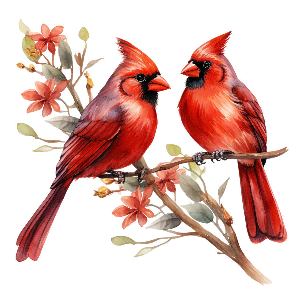 Red Cardinals Fabric Panel 12