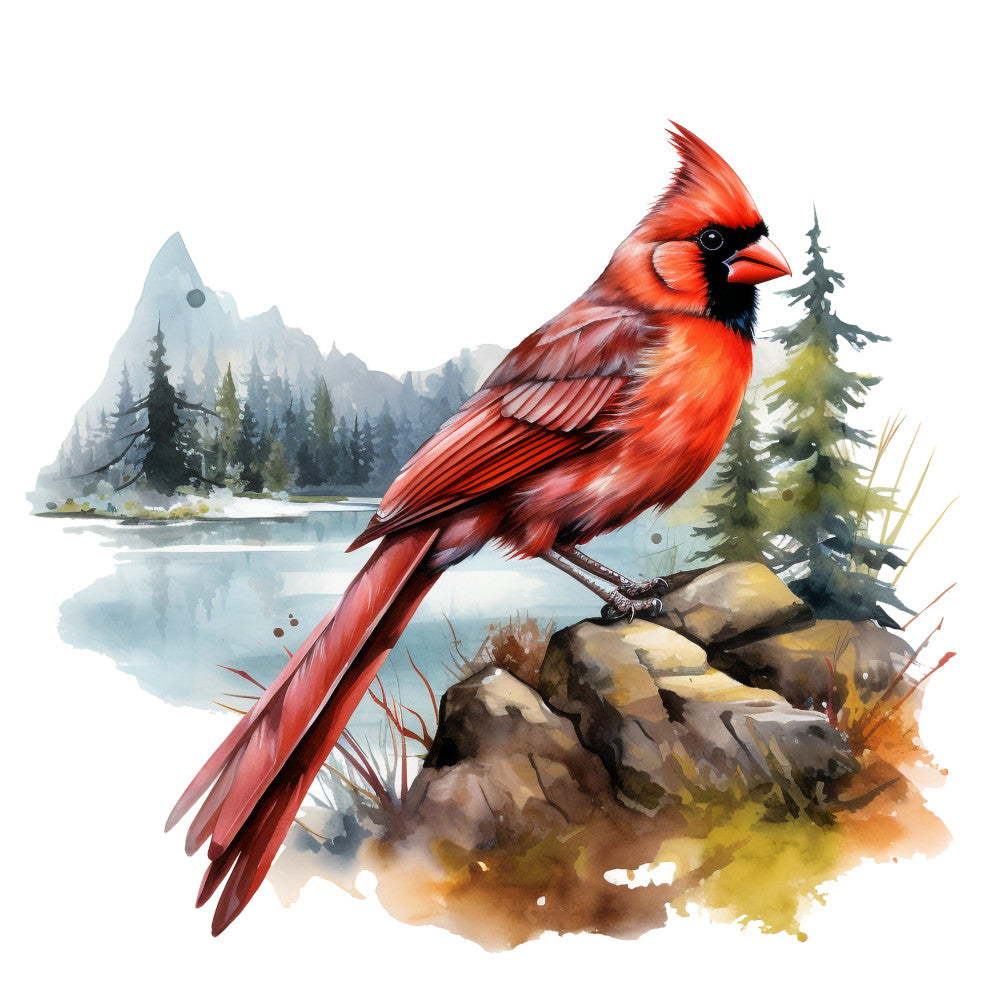 Red Cardinals Fabric Panel 16