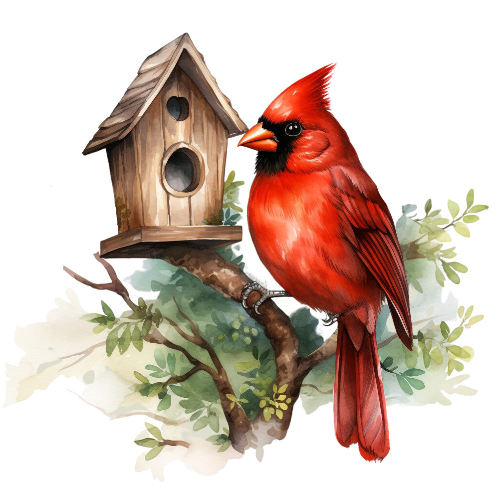 Red Cardinals Fabric Panel 25