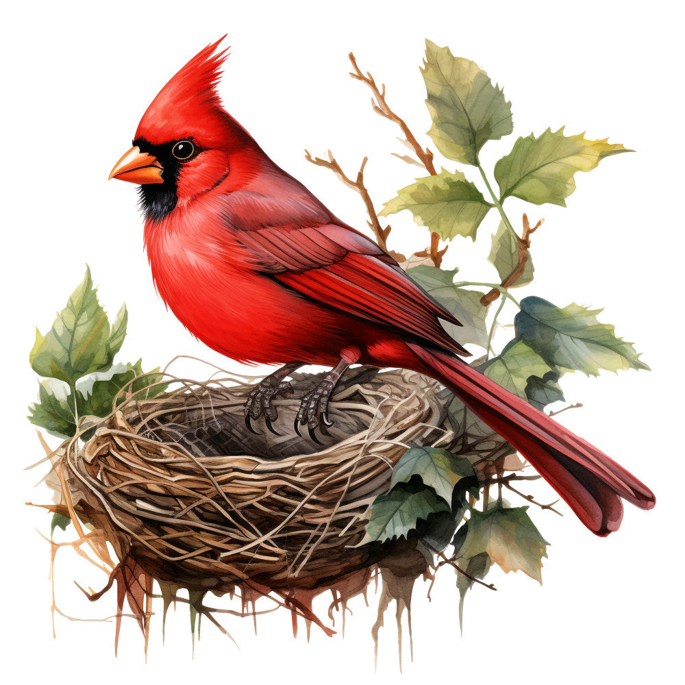 Red Cardinals Fabric Panel 27
