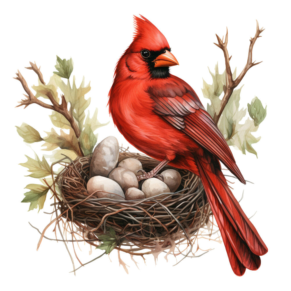 Red Cardinals Fabric Panel 28
