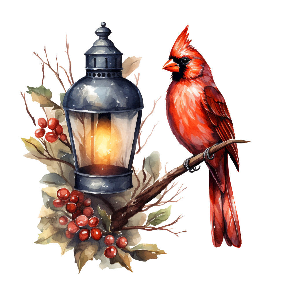 Red Cardinals Fabric Panel 32