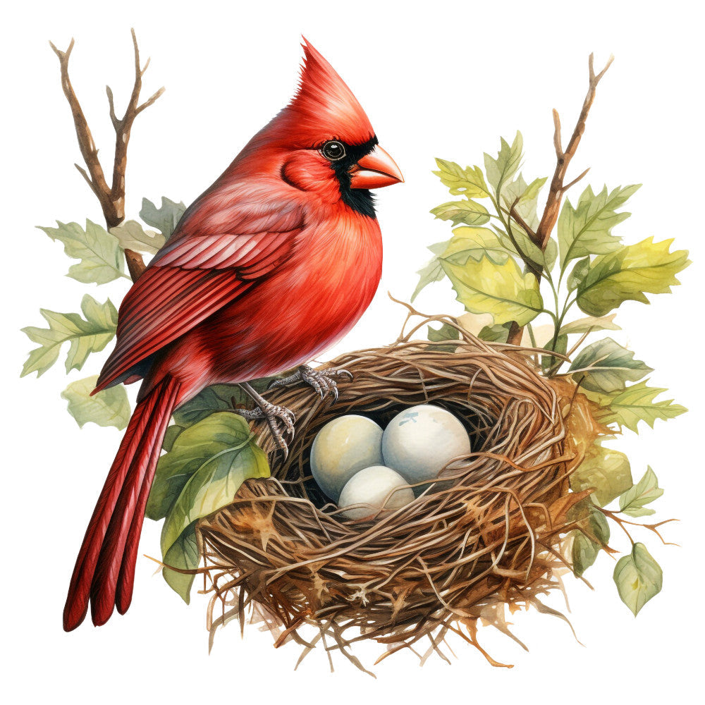 Red Cardinals Fabric Panel 33