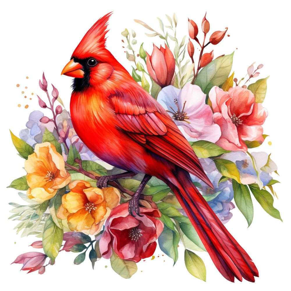 Red Cardinals Fabric Panel 4