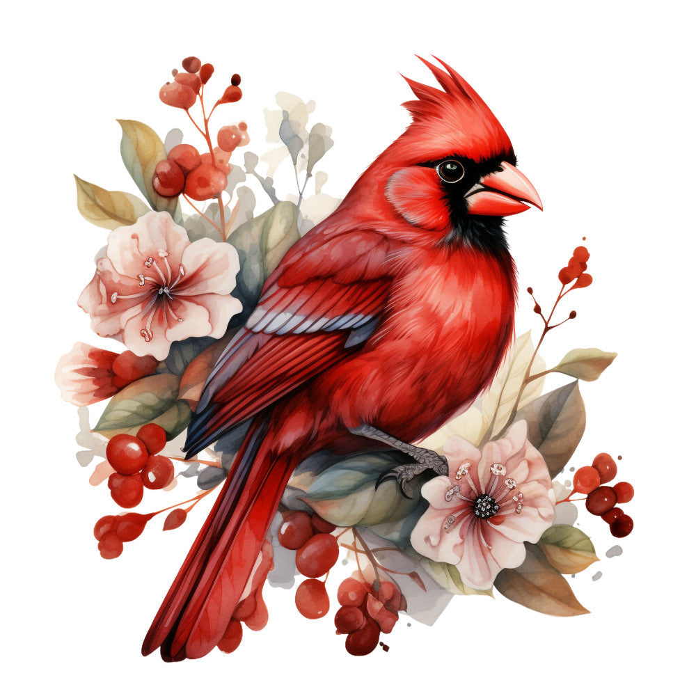 Red Cardinals Fabric Panel 6