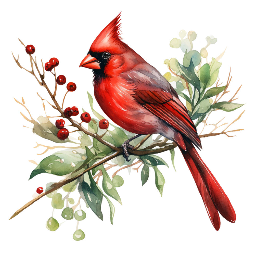 Red Cardinals Fabric Panel 7