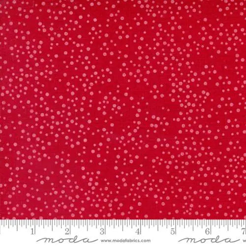 Red Crimson Dotty Thatched 44"/45" Fabric Per Yard - Linda's Electric Quilters
