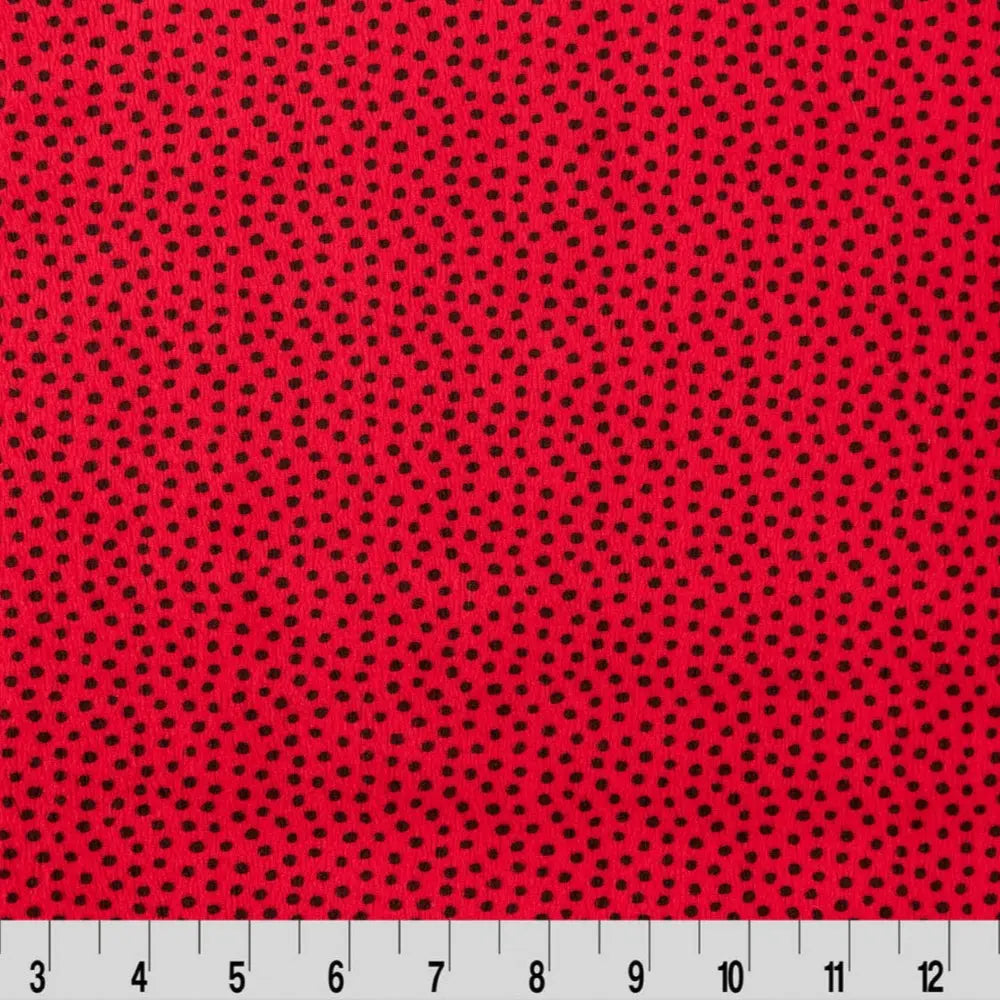 Red Extra Wide Dottie Cuddle Cardinal - Linda's Electric Quilters