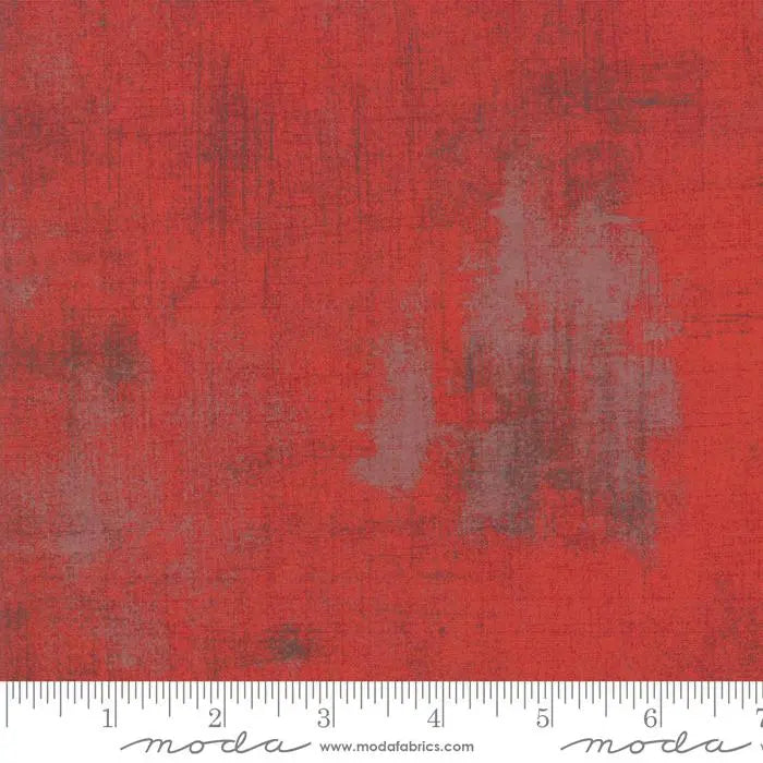 Red Grunge Basics 44"/45" Per Yard Moda Fabrics & Supplies