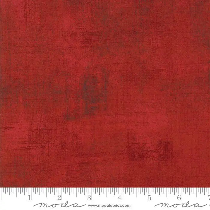 Red Grunge Basics Winter Cherry 44"/45" Per Yard Moda Fabrics & Supplies