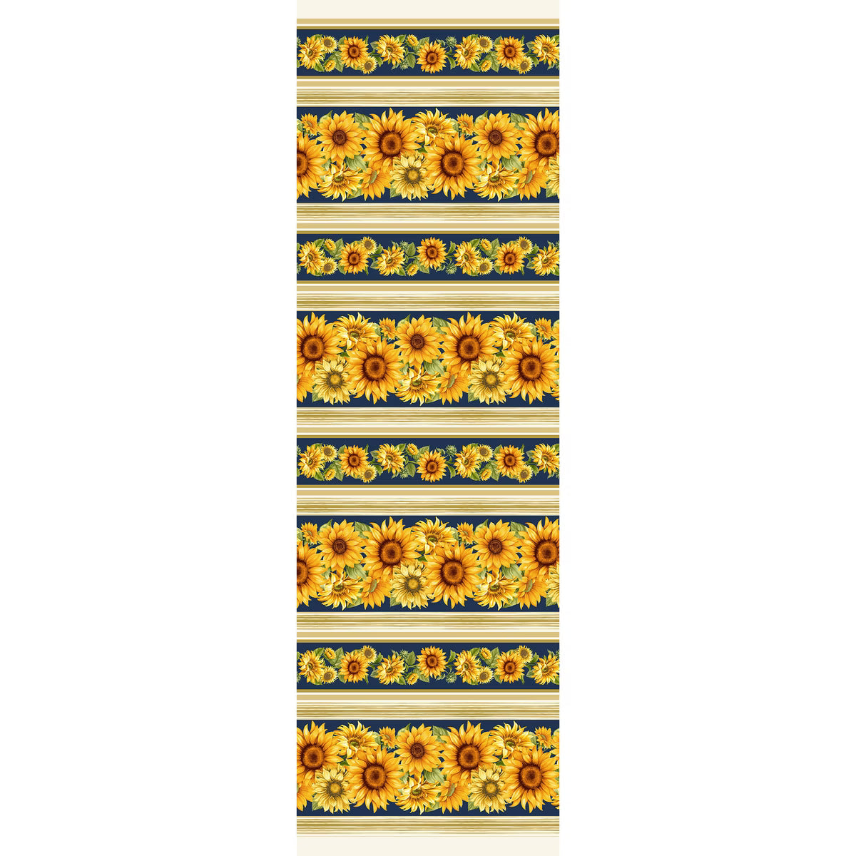 Fleur Flowers Sapphire Cotton 44"/45" Fabric Per Yard