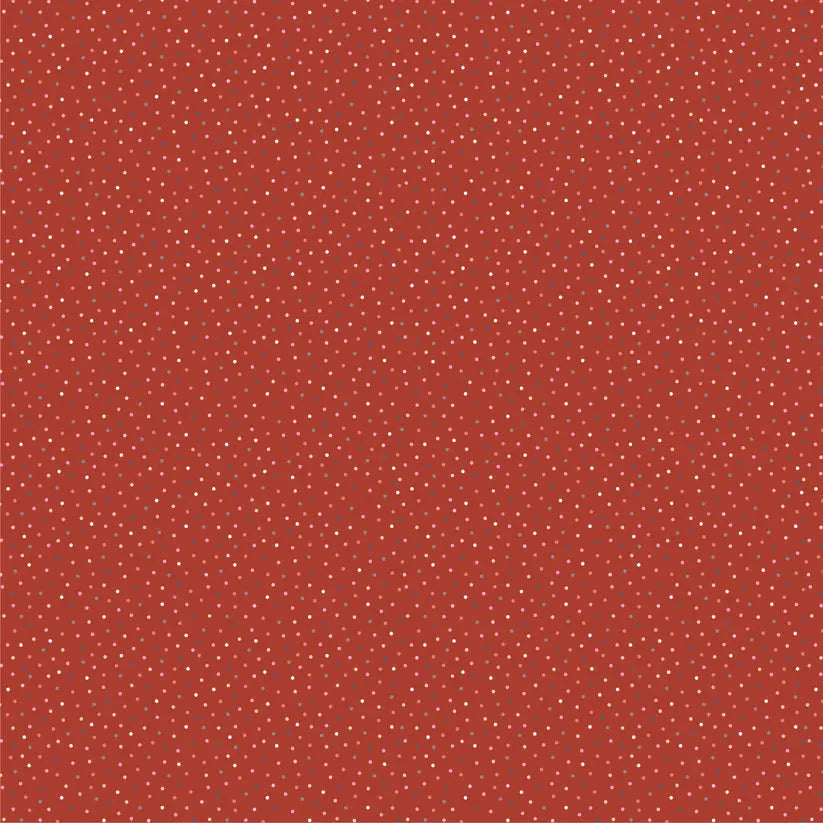 Red Speckled Hen Cotton 44"/45" Fabric Per Yard - Linda's Electric Quilters