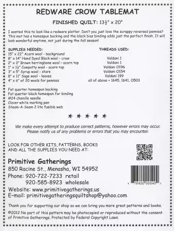 Redware Crow Checker Distributor