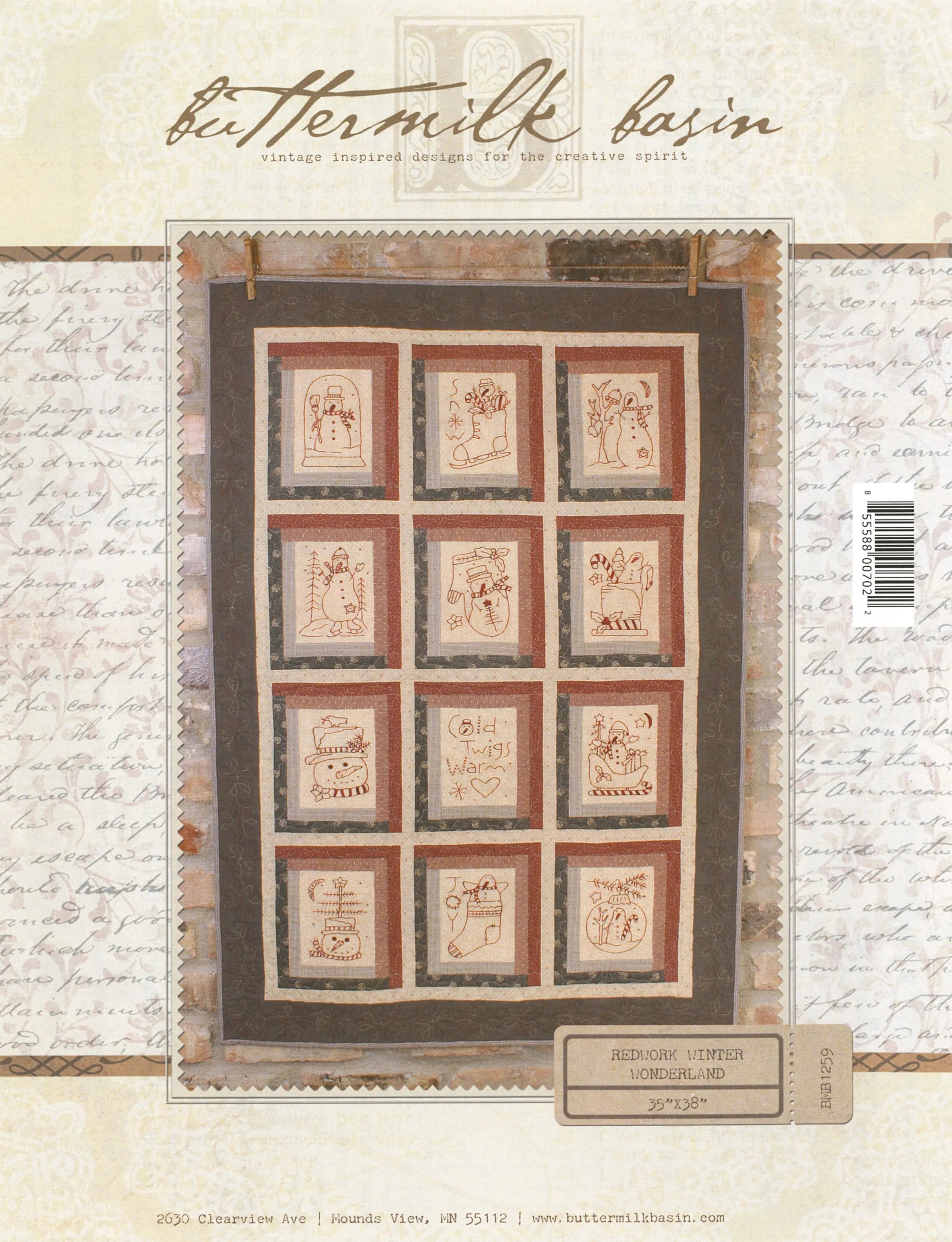 Redwork Winter Wonderland - Linda's Electric Quilters