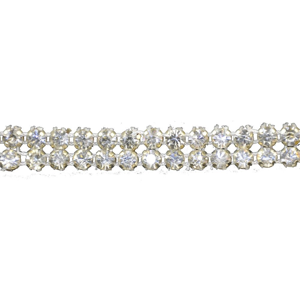 Rhinestone Trim with out Mesh Lip - 3/8" width - BR-445-11